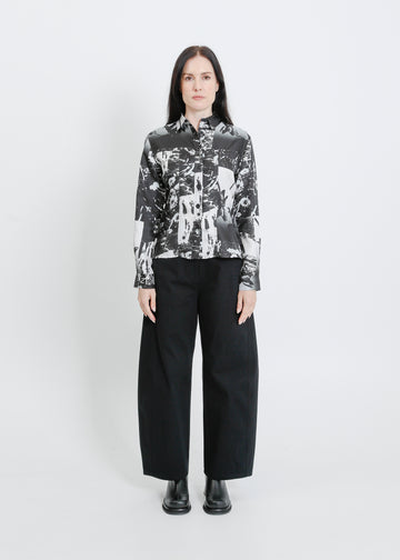 BELIZE SHIRT / BLACK-WHITE