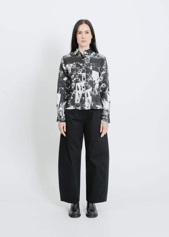 BELIZE SHIRT / BLACK-WHITE