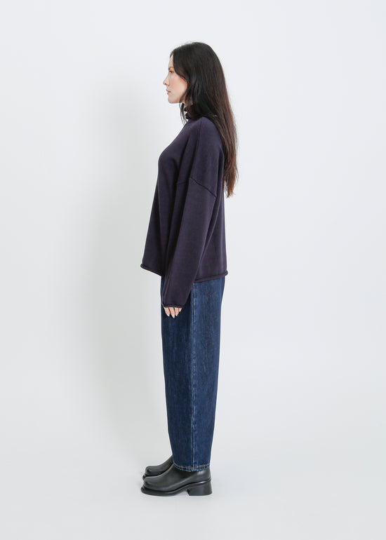 RAVENNA KNIT SWEAT / NAVY