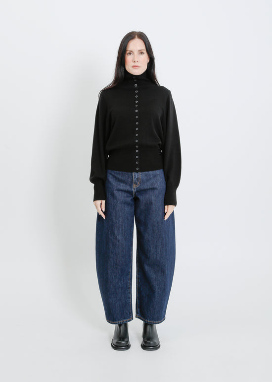 VALETTA KNIT CARDI / BLACK