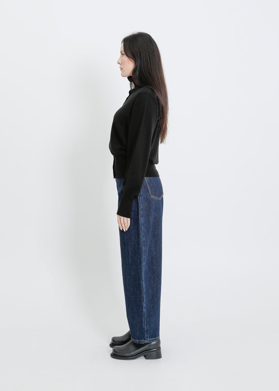 VALETTA KNIT CARDI / BLACK
