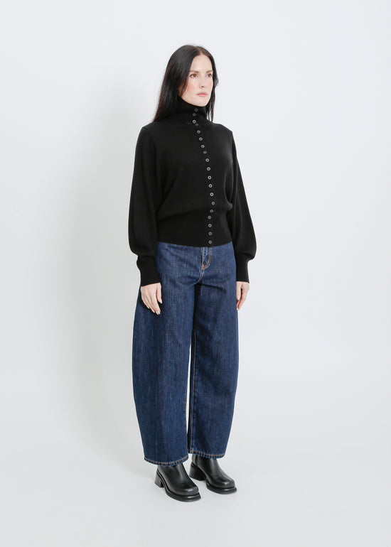 VALETTA KNIT CARDI / BLACK