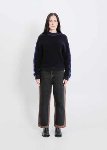 OAKLAND KNIT SWEAT / NAVY