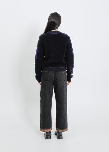 OAKLAND KNIT SWEAT / NAVY