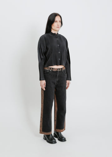 MADDY PLEAT JACKET / BLACK