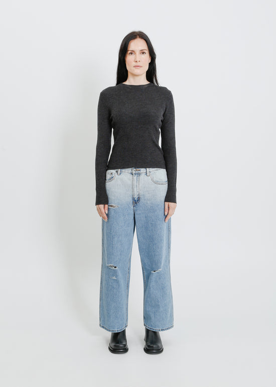 HARTFORD KNIT TOP / CHARCOAL