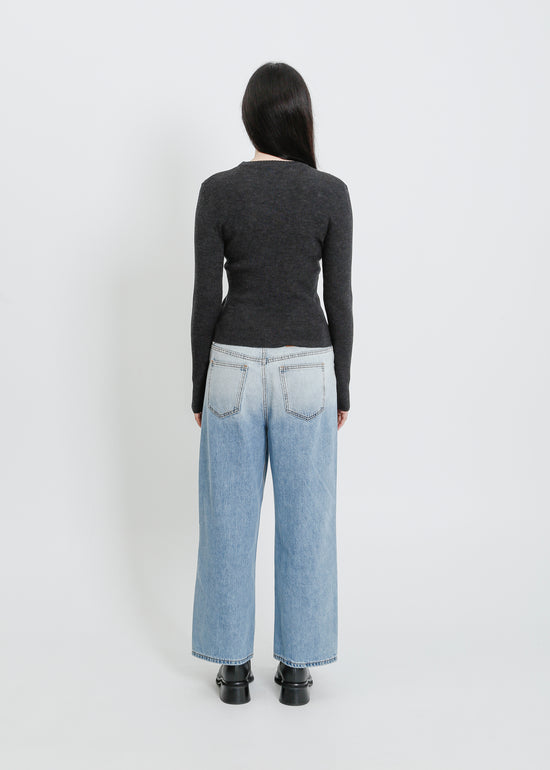HARTFORD KNIT TOP / CHARCOAL