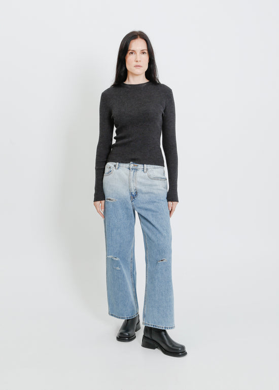 HARTFORD KNIT TOP / CHARCOAL