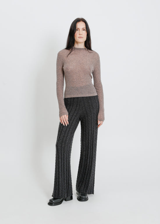 HARTFORD KNIT TOP / TAUPE MARLE