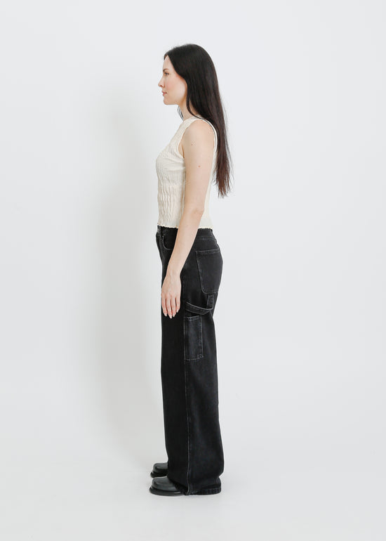 WESLEY PLEAT TANK / CREAM