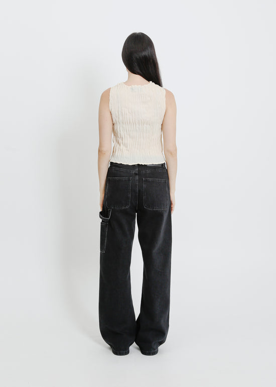 WESLEY PLEAT TANK / CREAM