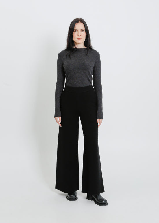 SERENA KNIT PANT / BLACK