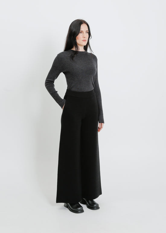 SERENA KNIT PANT / BLACK