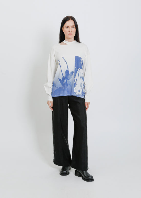 KINGSTON LONG SLEEVE TEE / WATERFALL PRINT