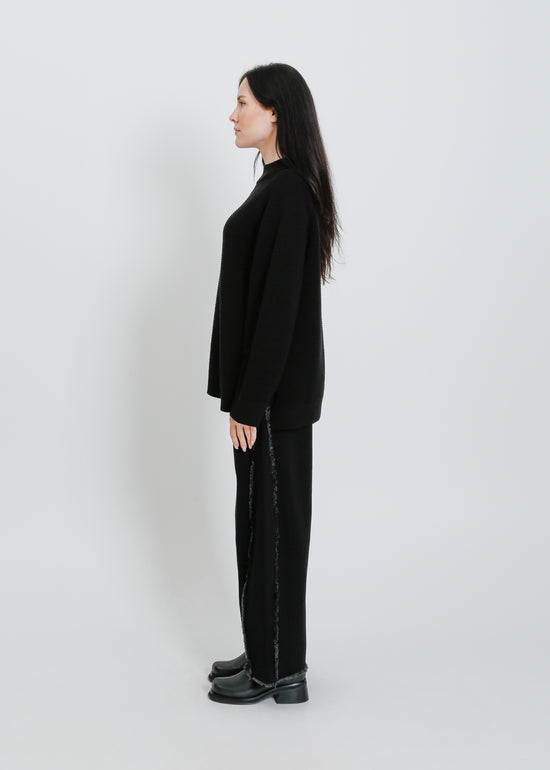 RUEBEN KNIT SWEAT / BLACK