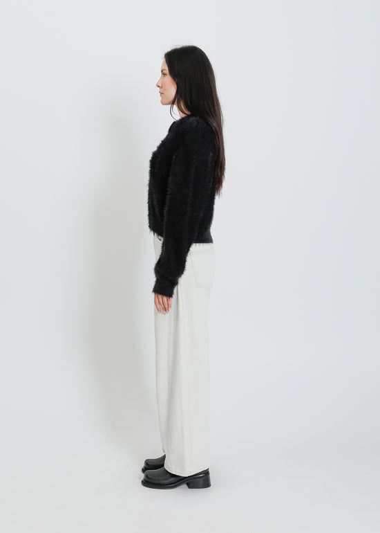 GRACIE KNIT CARDI / ONYX