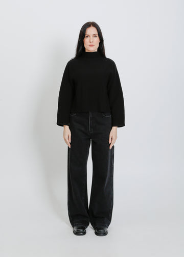 BONNIE KNIT SWEAT / BLACK