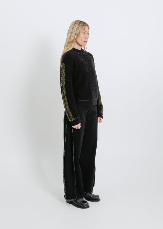 OAKLAND KNIT SWEAT / BLACK