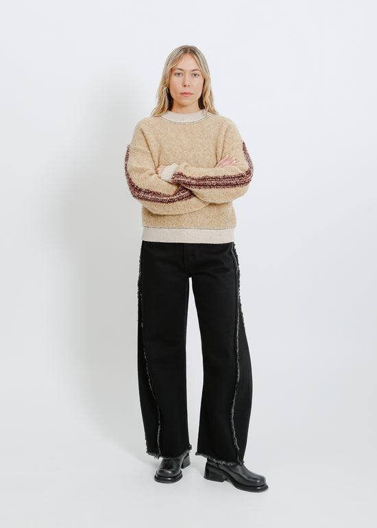 OAKLAND KNIT SWEAT / BEIGE