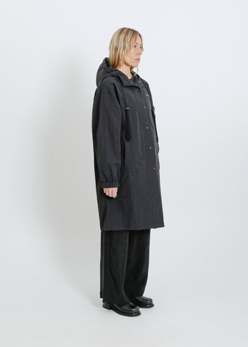 JEN VALENDER RAINCOAT / BLACK