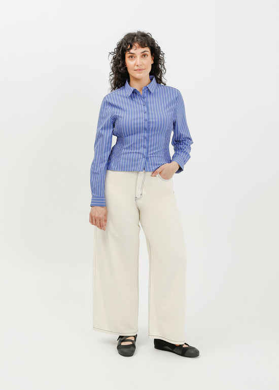 Tonya Shirt / Blue-White