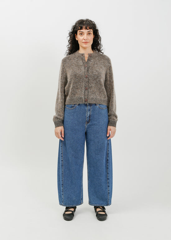 Gracie Knit Cardi / Black-Taupe