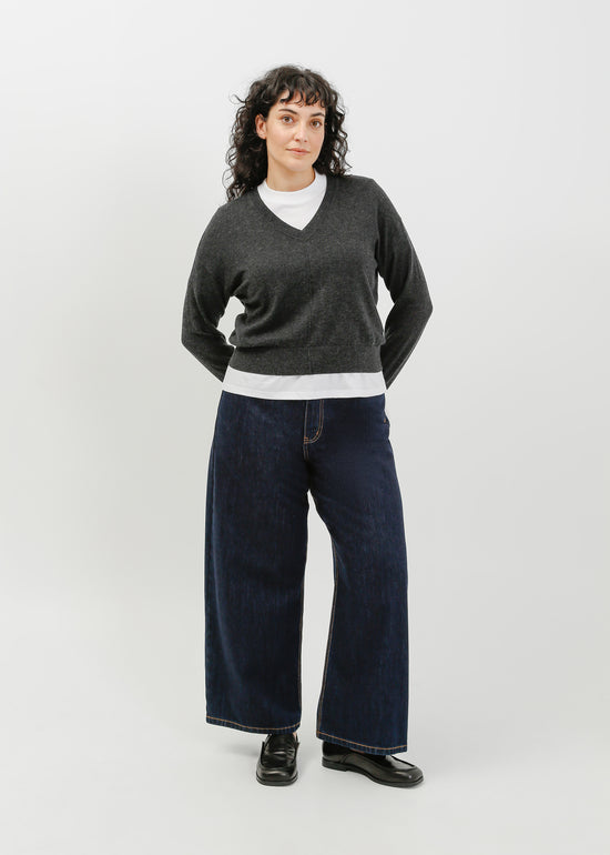 Nicolas Knit Top / Charcoal