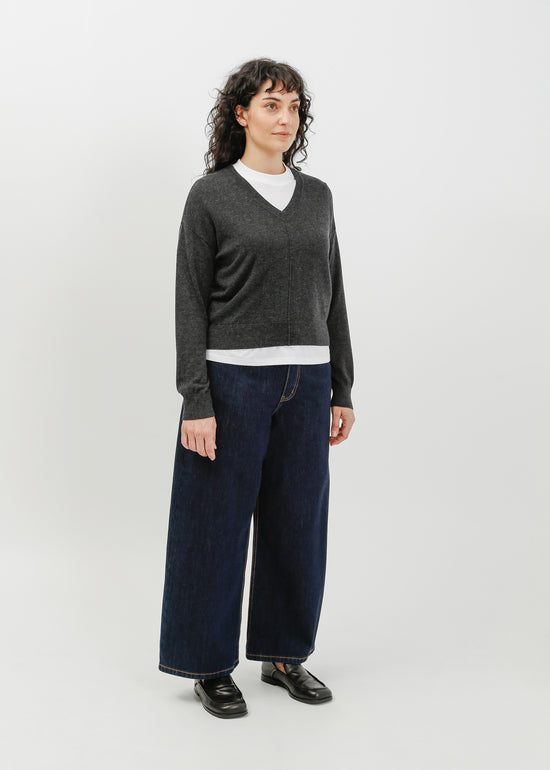 Nicolas Knit Top / Charcoal