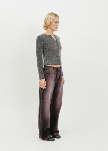 Lily Knit Cardi / Charcoal