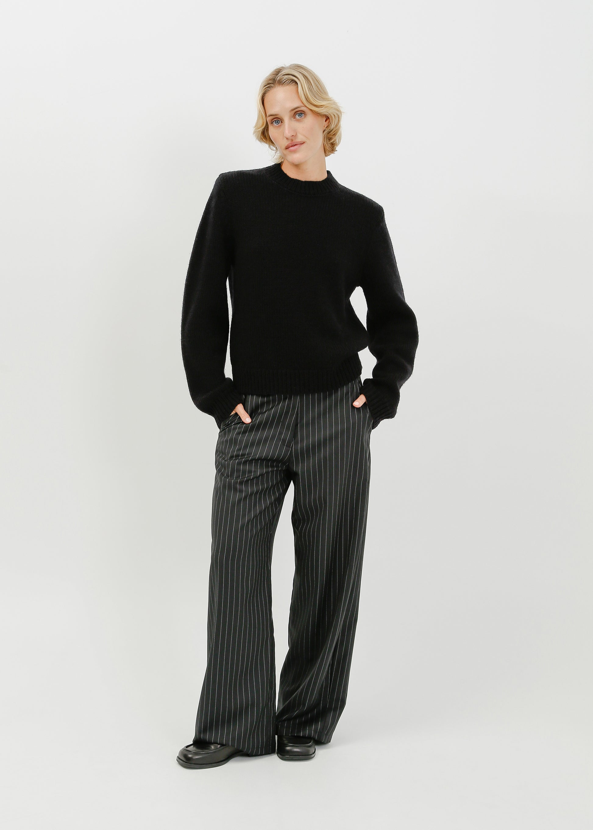 Waylen Knit Sweat / Black - 
Black (image 5)