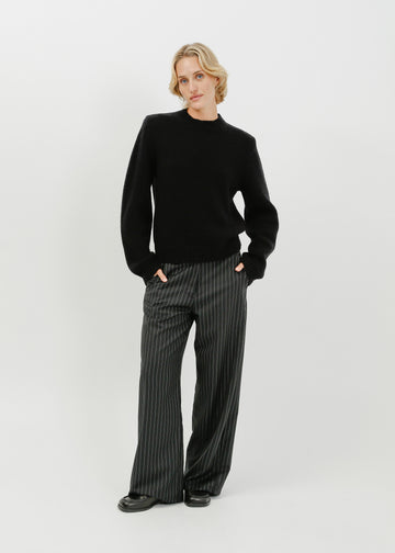 Waylen Knit Sweat / Black