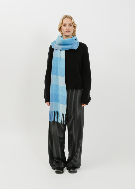 Lilah Scarf / Blue Check