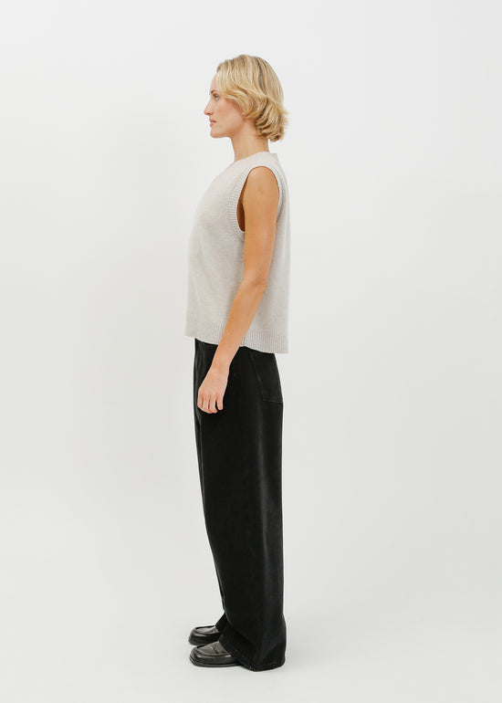 Zadie Knit Vest / Taupe Marle