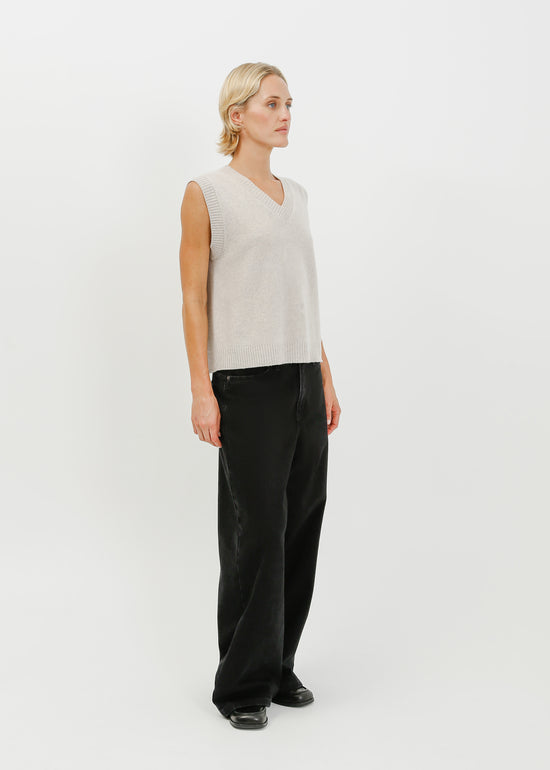 Zadie Knit Vest / Taupe Marle