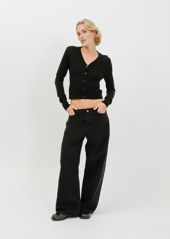 Rafi Knit Cardi / Black