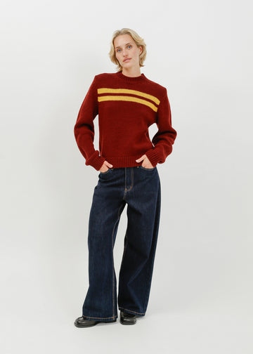 Waylen Knit Sweat / Pinot-Chartruese