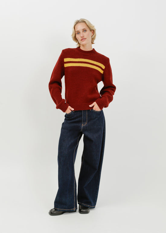 Waylen Knit Sweat / Pinot-Chartruese