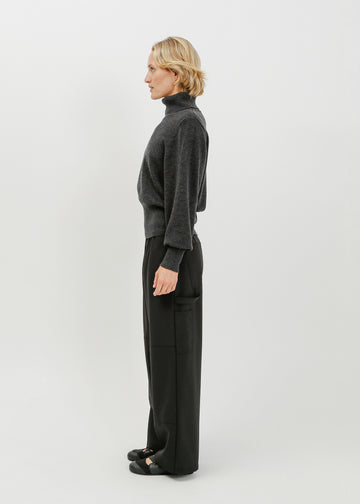 Benson Knit Top / Charcoal