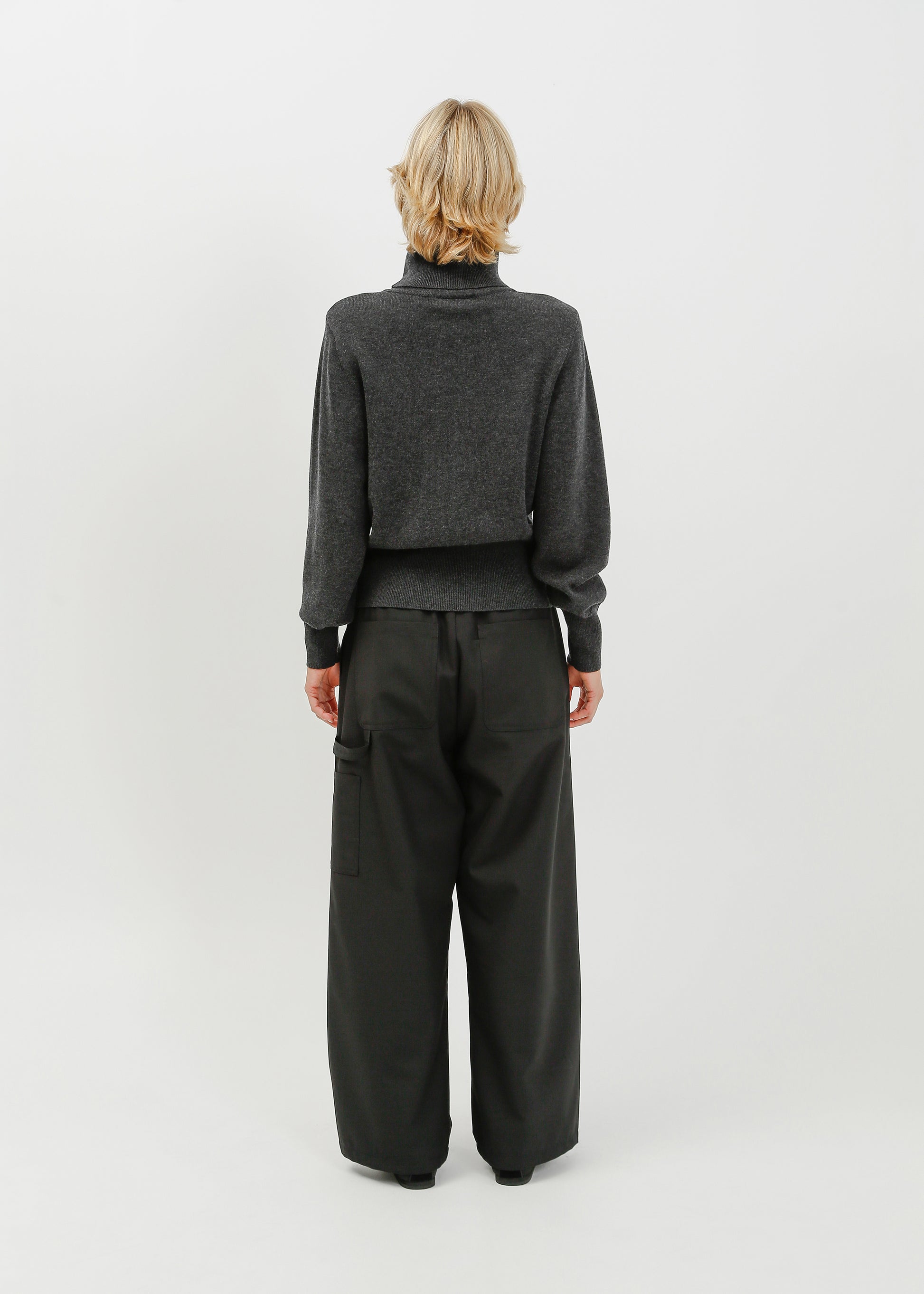 Benson Knit Top / Charcoal - 
Charcoal (image 4)