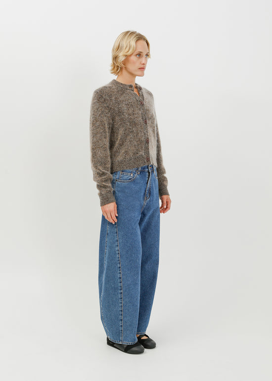 Gracie Knit Cardi / Black-Taupe