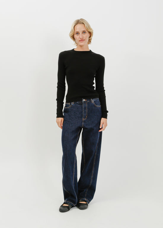 Hartford Knit Top / Black