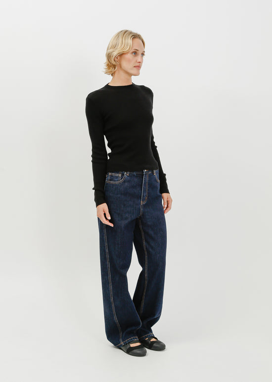 Hartford Knit Top / Black