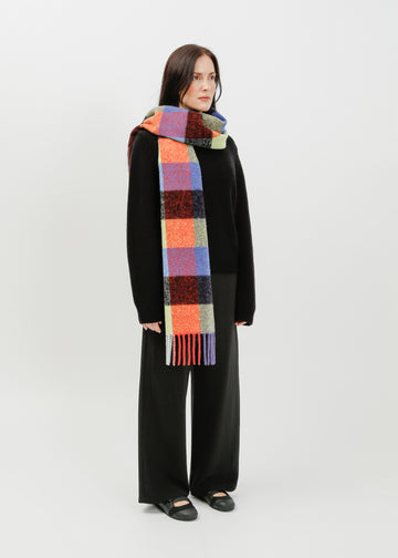 Lilah Scarf / Splice-Flame-Cobalt