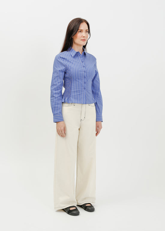 Tonya Shirt / Blue-White
