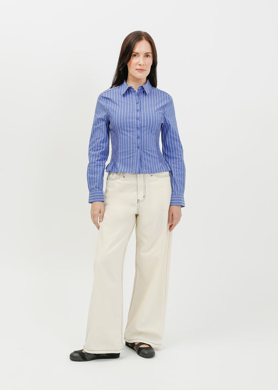 Tonya Shirt / Blue-White