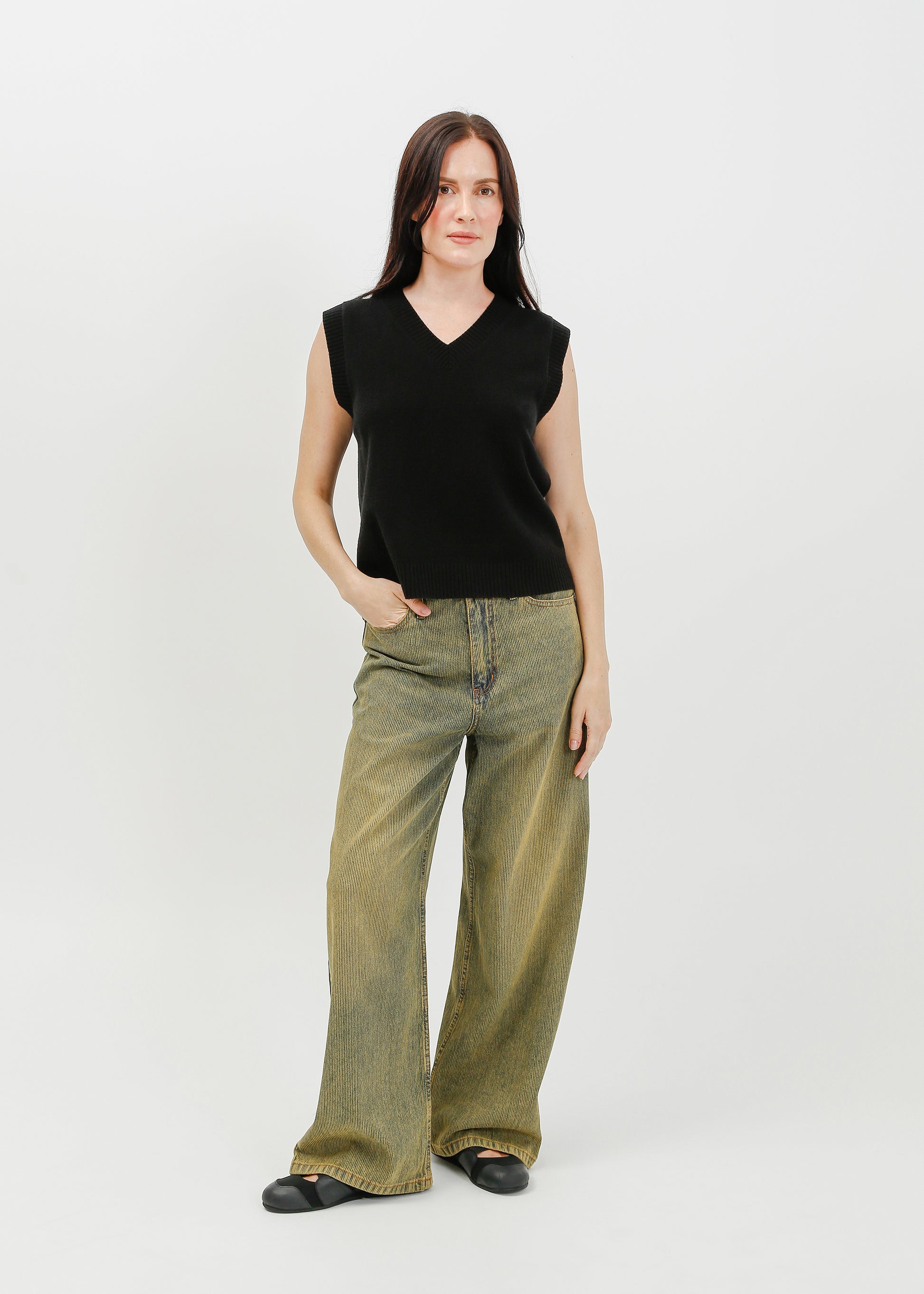 Zadie Knit Vest / Black - 
Black (image 1)