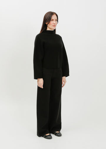Bonnie Knit Sweat / Black