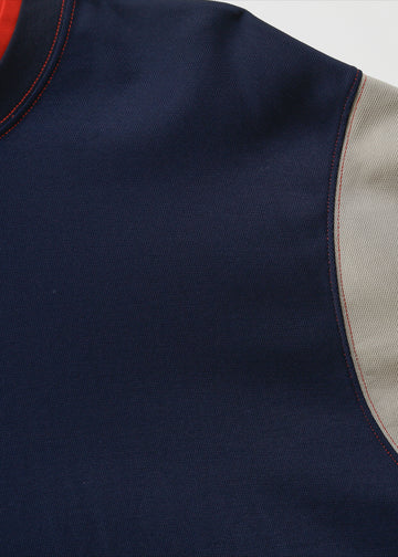 Cassio Oversize Tee / Navy-Fog