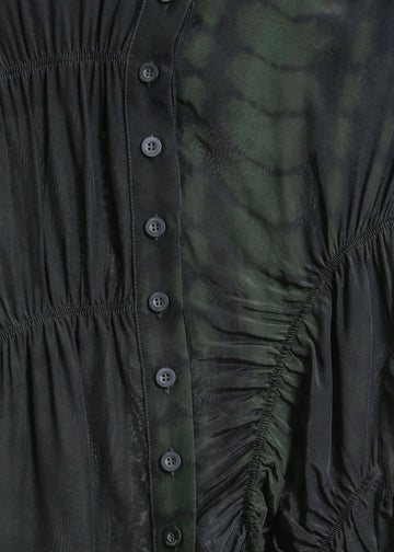 HARDING BLOUSE / BLACK-GREEN