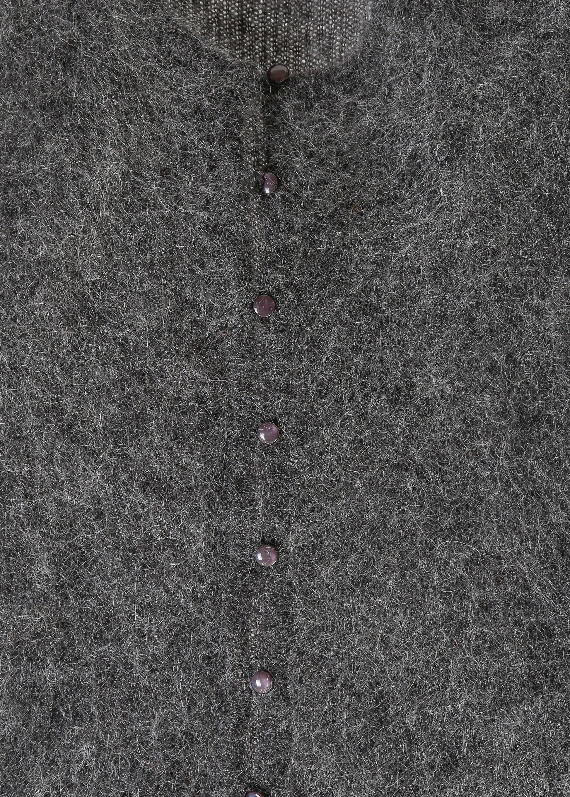 Lily Knit Cardi / Charcoal - 
Charcoal (image 11)